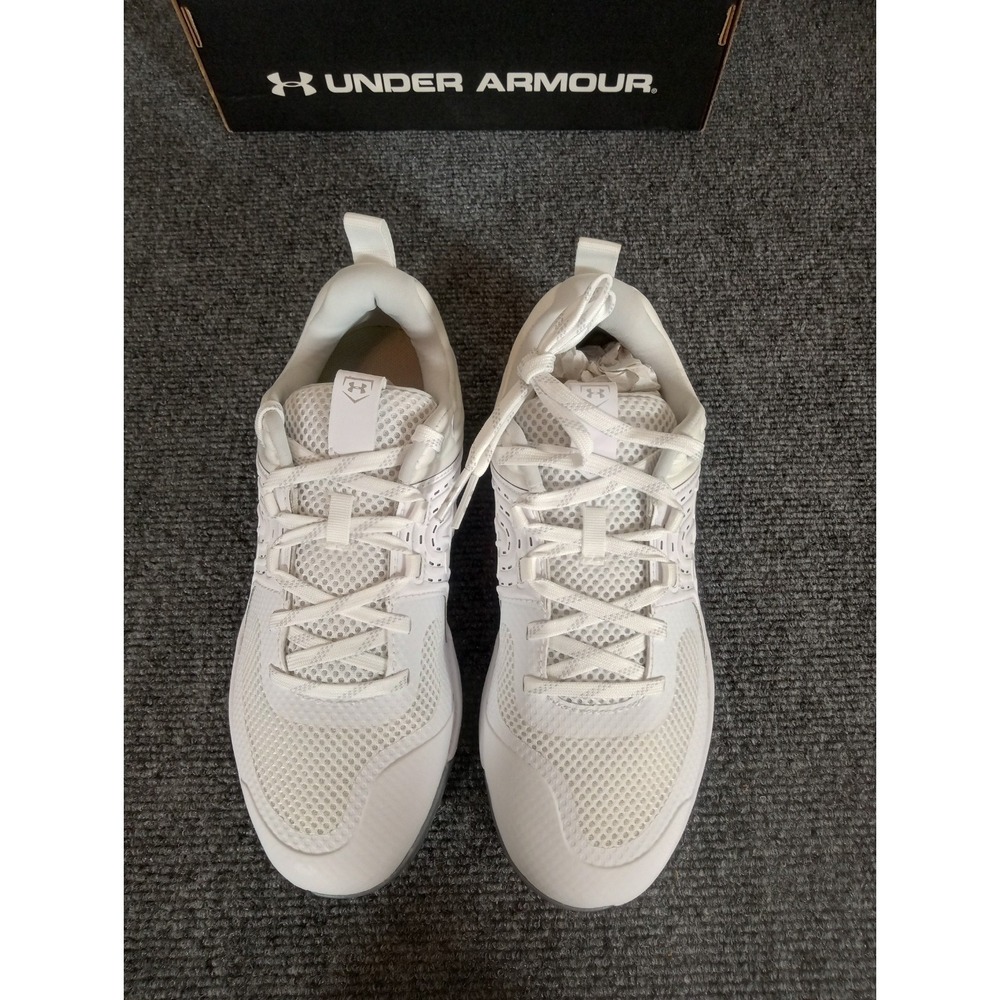 Under Armour Glyde ST Metal Cleats Women Size 5.5 White 3022074-100